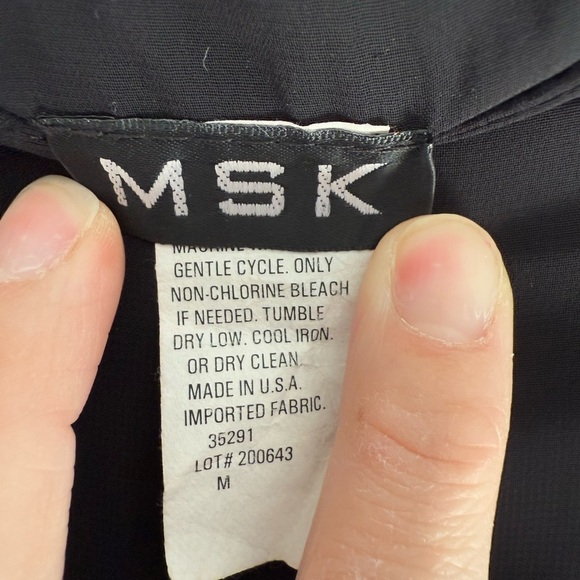 MSK Womens Black Chiffon Maxi Ruffled Lined Y2K Elastic Skirt Goth Dark Romantic - Picture 3 of 9